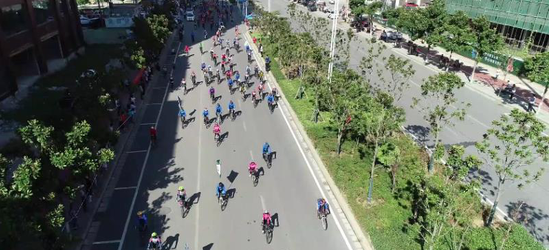 Zhenping county successfully hosts cycling competition