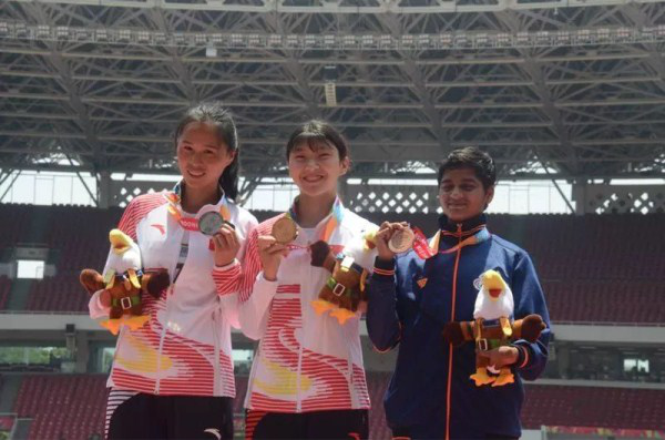 Young female athlete from Nanyang wins big in Asian Para Games
